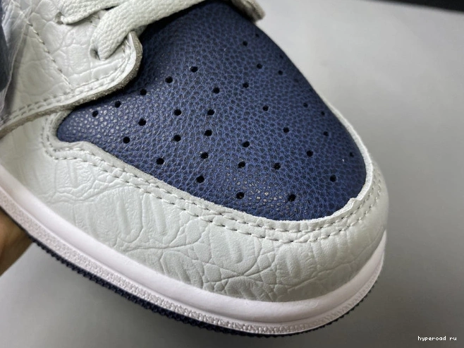 CW8576-200 Navy Air Jordan 1 Grey Blue 1011